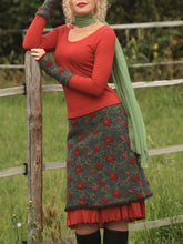 Load image into Gallery viewer, Cotton Long Sleeve Embroidery Women's Suits
