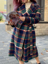 Load image into Gallery viewer, Casual Fashion Contrast Color Plaid Ladies Coat
