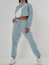 Load image into Gallery viewer, Ladies' Solid Color Comfortable Cotton Top Pants Sports Casual Suit
