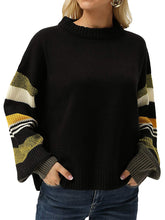 Load image into Gallery viewer, Casual Loose Solid Color Round Neck Sweater
