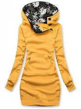 Load image into Gallery viewer, Hooded Big Pocket Sweatshirt Women's Dresses
