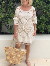 Load image into Gallery viewer, Two Pieces Long Sleeve Knitted Women's Dress
