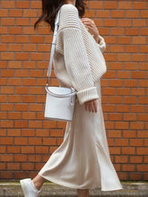 Load image into Gallery viewer, Elegant and Comfortable V-neck Sweater and Long Skirt Suit
