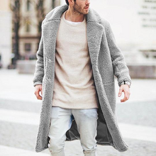 Load image into Gallery viewer, Men's Fashion Flip Collar Solid Color Warm Coats
