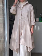 Load image into Gallery viewer, Fashion and Elegant Hem Irregular Long Shirt
