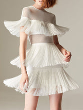 Load image into Gallery viewer, Fringed Mesh Mini Women's Dresses
