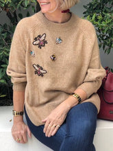 Load image into Gallery viewer, Autumn and Winter Fashion Patch Embroidery Ladies Sweater
