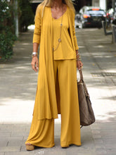 Load image into Gallery viewer, Fashion Casual Loose Solid Color Three-piece Suit
