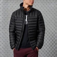 Load image into Gallery viewer, Men's Stand-Collar Solid Color Casual Warm Jacket
