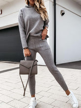 Load image into Gallery viewer, Fashionable Soft Hooded Solid Color Suit
