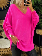 Load image into Gallery viewer, V-Neck Casual Solid Color Women's Sweater
