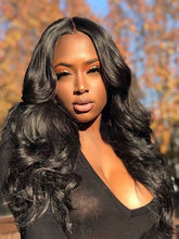 Load image into Gallery viewer, Black Large Volume Chemical Fiber Wig
