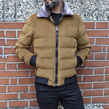 Load image into Gallery viewer, Fur Collar Corduroy Outdoor Men's Jacket
