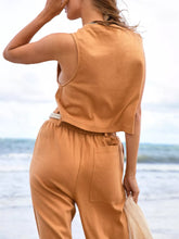 Load image into Gallery viewer, Cotton Vest Sleeveless Casual Women's Suit
