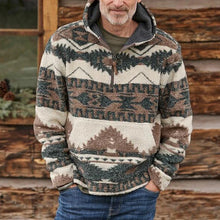 Load image into Gallery viewer, Ethnic Style Color Matching Polar Fleece Men's Tops
