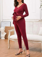 Load image into Gallery viewer, Home Pure Color Leisure Maternity Jumpsuits
