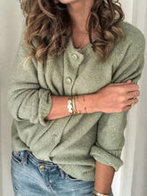 Load image into Gallery viewer, FashionLong-sleeved Button Cardigan Sweater For Women
