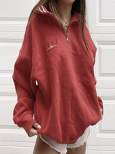 Load image into Gallery viewer, Fall/winter Stand-up Collar Half Pullover Sweater
