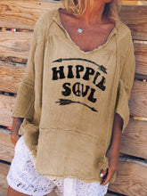 Load image into Gallery viewer, Women's Casual Linen Shirt And Lace Shorts Suit
