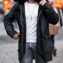 Load image into Gallery viewer, Casual Fur Collar Hooded Men's Coats
