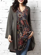 Load image into Gallery viewer, Casual Ladies V-neck Printed Long Sleeve Top
