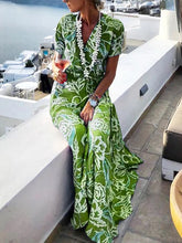 Load image into Gallery viewer, Floral Mopping Holiday Beach Women's Dress
