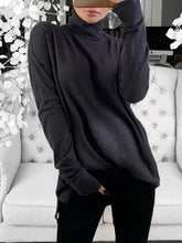 Load image into Gallery viewer, High Collar Loose Casual Maternity Blouse
