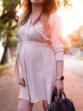 Load image into Gallery viewer, Comfy Solid Color Long-sleeved Dresses For Maternity
