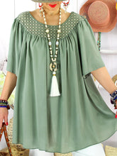 Load image into Gallery viewer, Fashion Casual Loose Hollow Pattern Ladies Blouse
