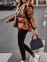 Load image into Gallery viewer, Fashionable Warm Hooded Ladies Cotton Jacket
