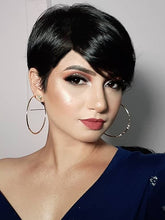 Load image into Gallery viewer, Black Fashion Short Chemical Fiber Hair
