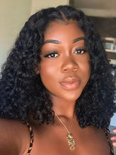 Load image into Gallery viewer, Black Deep Curly Wig
