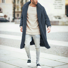 Load image into Gallery viewer, Men's Fashion Flip Collar Solid Color Warm Coats
