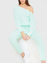 Load image into Gallery viewer, Women's Casual Solid Color Knitted Long Sleeve Suit
