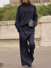 Load image into Gallery viewer, Turtleneck Knit Autumn And Winter Women's Suits
