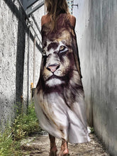 Load image into Gallery viewer, Fashion Strapless Tiger Print Women's Dress
