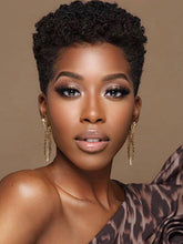 Load image into Gallery viewer, Black Chemical Fiber Curly Short Hair
