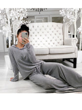 Load image into Gallery viewer, Hooded Casual Comfortable Knitted Suit
