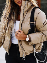 Load image into Gallery viewer, Fashion High Neck Cotton Jacket
