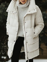 Load image into Gallery viewer, Mid-length Fashion Lapel Cotton Jacket
