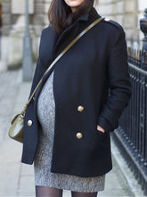 Load image into Gallery viewer, Fashion Maternity Loose Laple Pure Color Coat in Autumn and Winter
