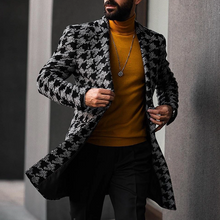 Load image into Gallery viewer, Fashion Double-Breasted Pattern Mid-Length Coat
