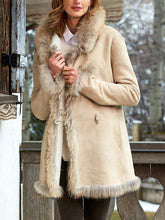 Load image into Gallery viewer, Fur Collar Hooded Women's Coats
