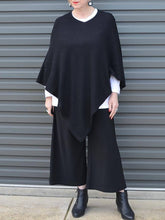 Load image into Gallery viewer, Round Neck Bat Jacket Casual Knit Suit
