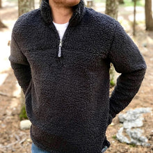 Load image into Gallery viewer, Pure Color Zipper Long Sleeves Keep Warm Men's Tops
