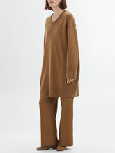 Load image into Gallery viewer, Knit Sweater Wide Leg Women's Suits
