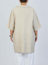 Load image into Gallery viewer, Women's Linen Casual Half-Length Shirt Top
