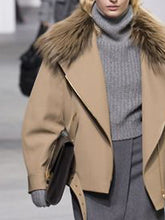 Load image into Gallery viewer, Fashion Casual Ladies Fur Collar Jacket
