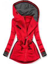 Load image into Gallery viewer, Casual Hooded Stitching Top Coat

