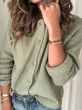 Load image into Gallery viewer, FashionLong-sleeved Button Cardigan Sweater For Women
